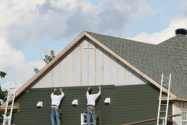 Professional Emergency Siding Repair technician working in Hanoverton, OH
